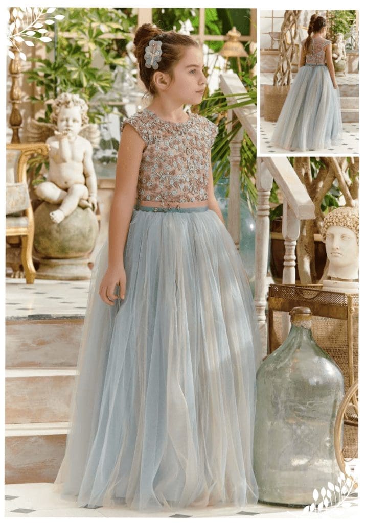 Girls Bridesmaid Dresses - Sunny Sky