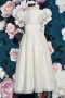 Ivory Silk Flower Girl Dress at Quinn Harper Childrens Occasion Wear in Chelsea London
