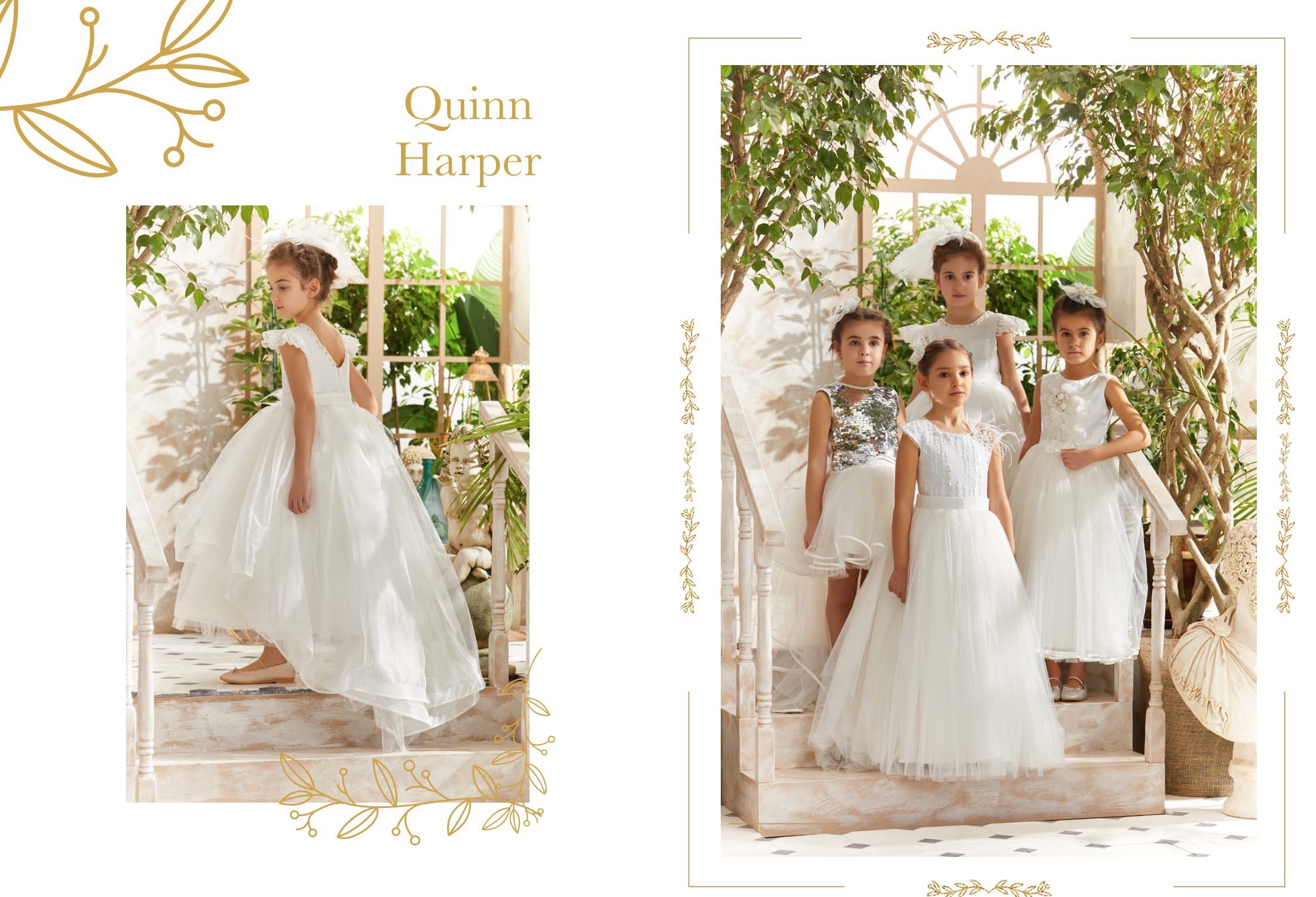 Flower Girl Dresses Baby Flower Girl Dresses White Flower Girl Dresses Ivory Flower Girl Dresses and Girls Bridesmai Dresses at Quinn Harper Childrens Occasion wear in London UK