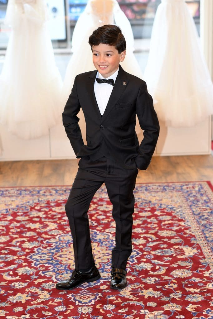 Black 3 Pieces Boys Suits at Quinn Harper Childrens Occasion wear in 331 Kings Road Chelsea London SW3 5ES UK. scaled