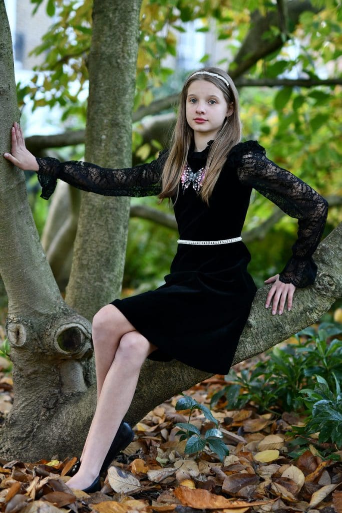Black Velvet Girls Dresses at Quinn Harper scaled