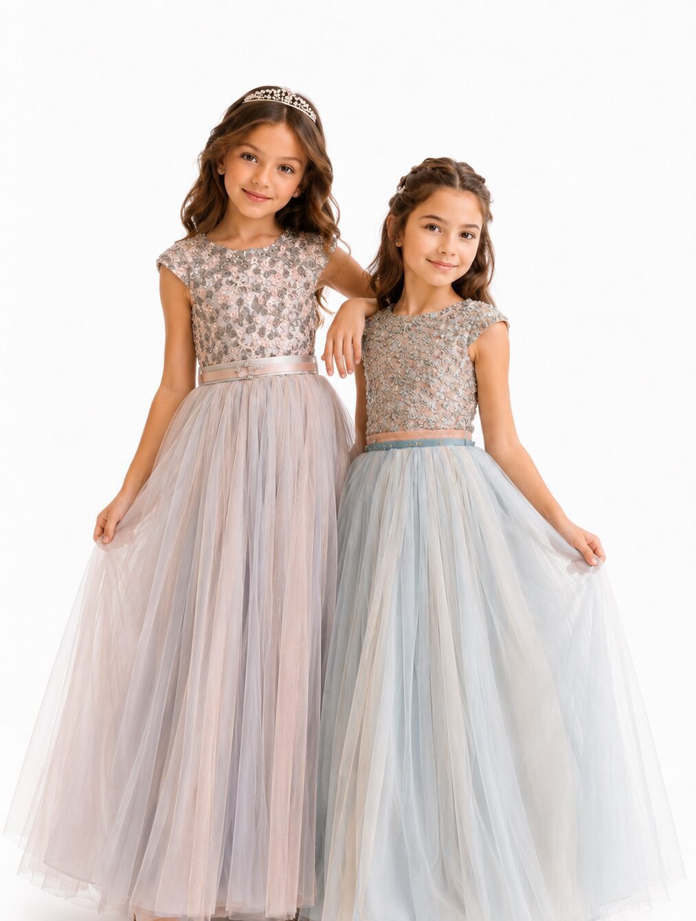 Girls Bridesmaid Dresses - Sunny Sky