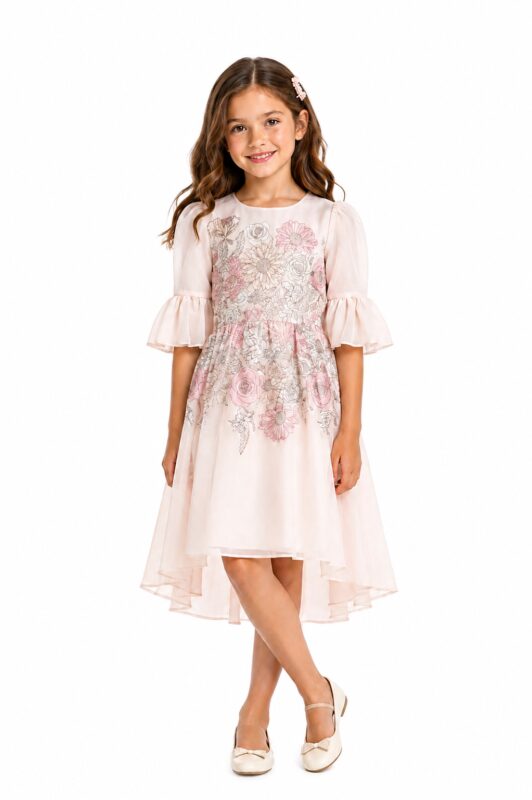 Girls Pink Dresses - Garden Glory