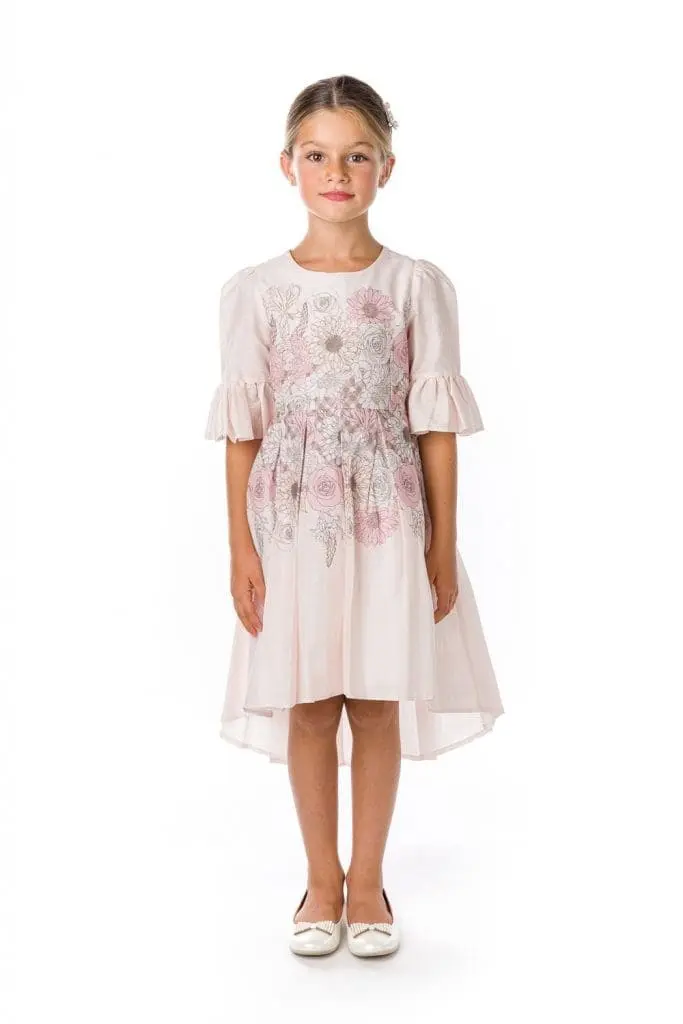 Girls Pink Dresses - Garden Glory