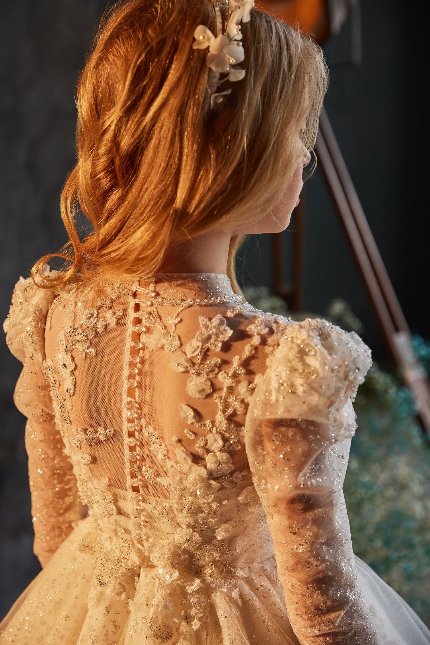 Ivory Haute Couture Girls Dresses at Quinn Harper Children's Occasion Wear