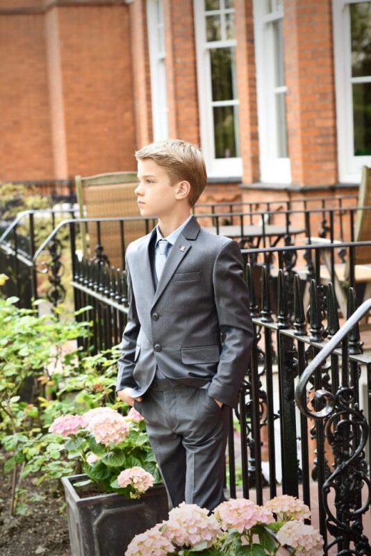 Boys Grey Suit Kids Suits Holy communion suits for boys and Page Boy Suits for Weddings from Quinn Harper childrens occasion wear scaled