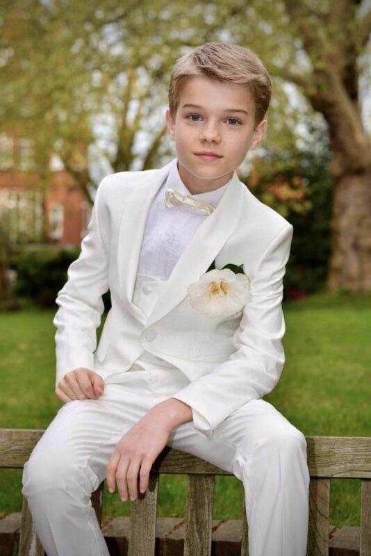 Boys Ivory Suit Kids Suits Holy communion suits for boys and Page Boy Suits for Weddings from Quinn Harper childrens occasion wear in London scaled