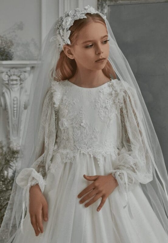 Girls Holy Communion and Flower Girl Veil
