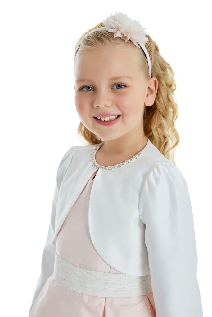 Ivory flower girl bolero uk