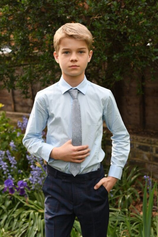 Boys Blue Smart Shirt Boys Suits Kids Suits Holy communion suits for boys and Page Boy Suits for Weddings from Quinn Harper childrens occasion wear scaled