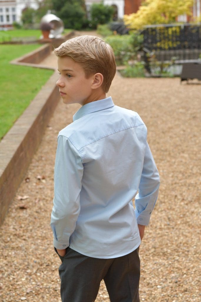 Kids Cotton Blue Shirt Boys Suits Kids Suits Holy communion suits for boys and Page Boy Suits for Weddings from Quinn Harper childrens occasion wear scaled