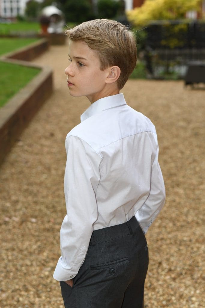 Toddler White Cotton Shirt Boys Suits Kids Suits Holy communion suits for boys and Page Boy Suits for Weddings from Quinn Harper childrens occasion wear scaled