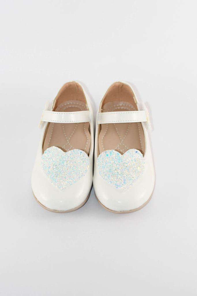White Occasion Shoes For Little Girls