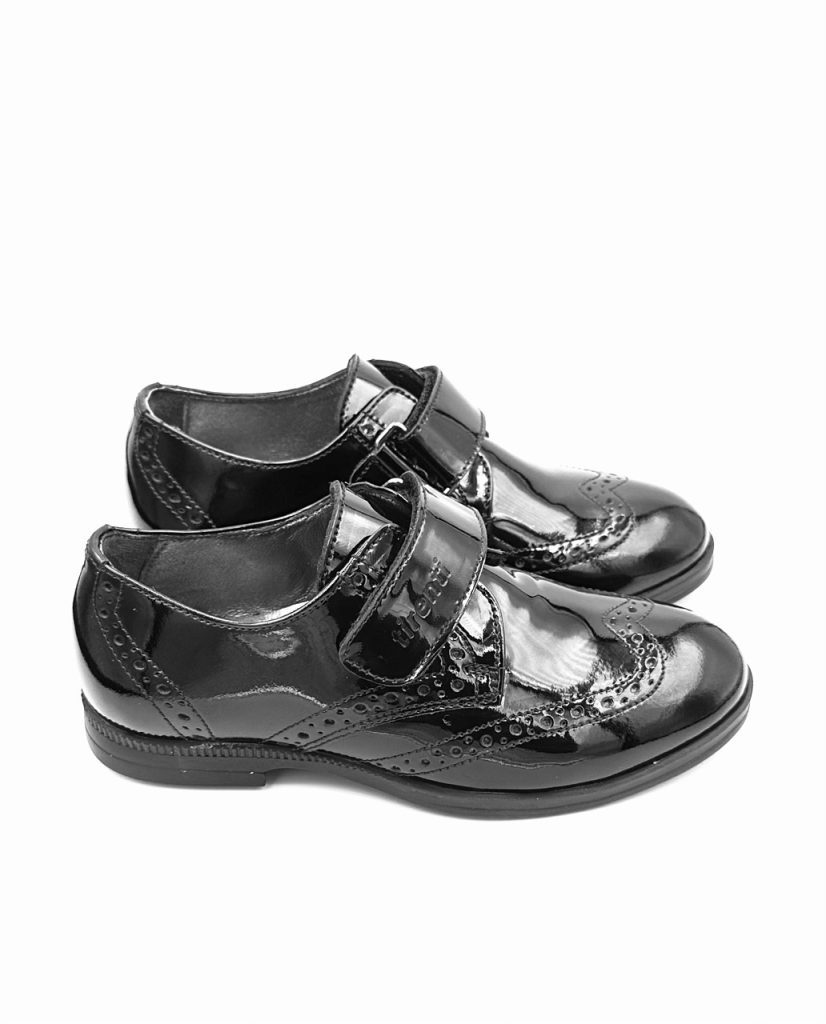 Kids Leather Black Shoes