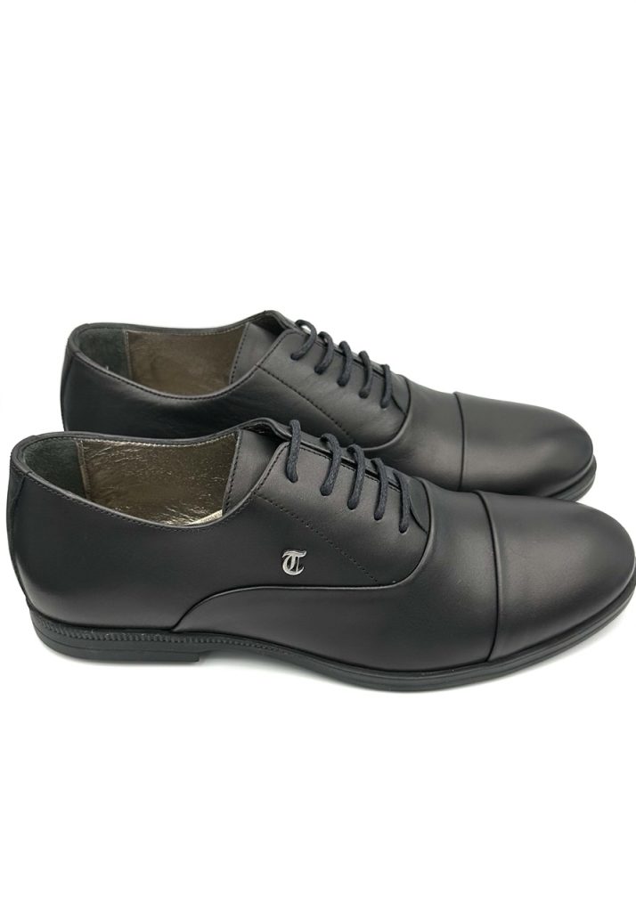 Boys Black Leather Occasion Shoes
