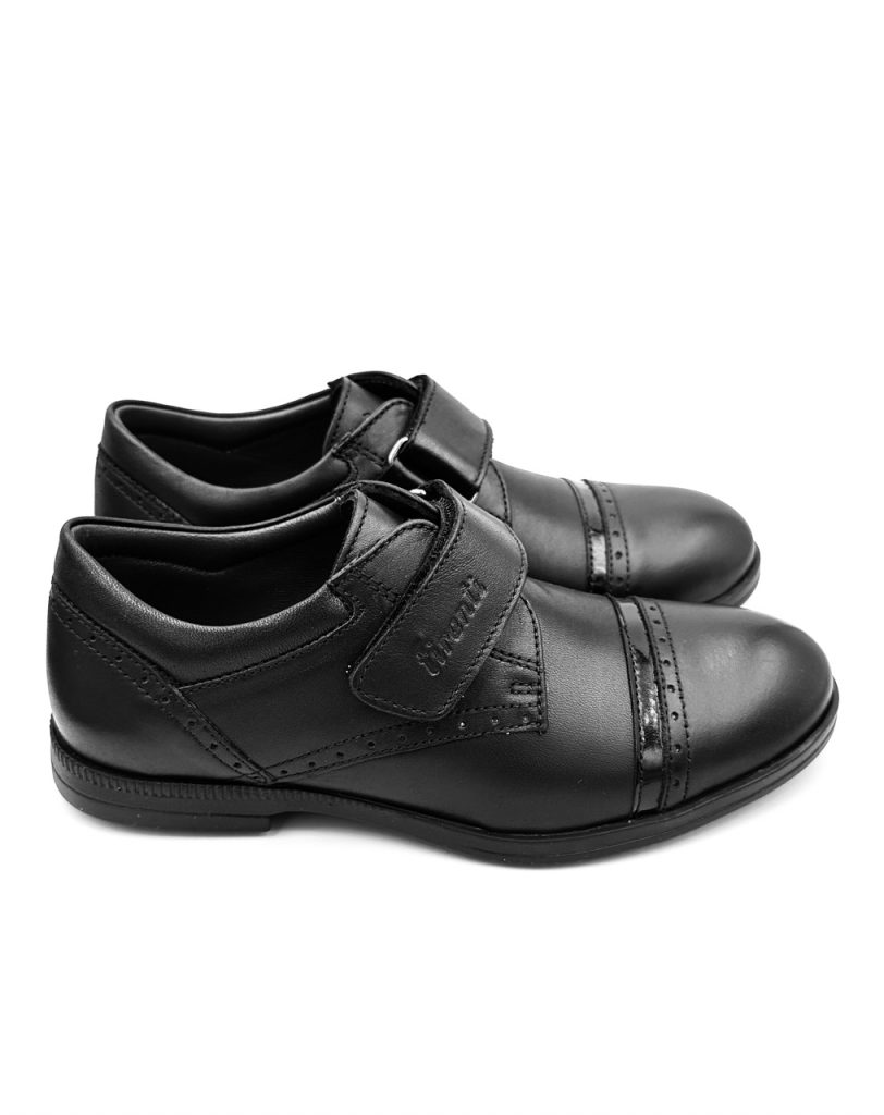 Children's Leather Black Shoes