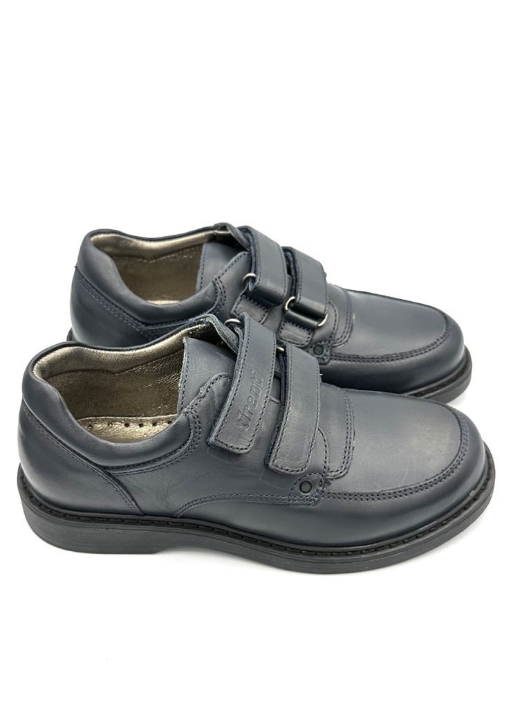 Children's Leather Navy Shoes