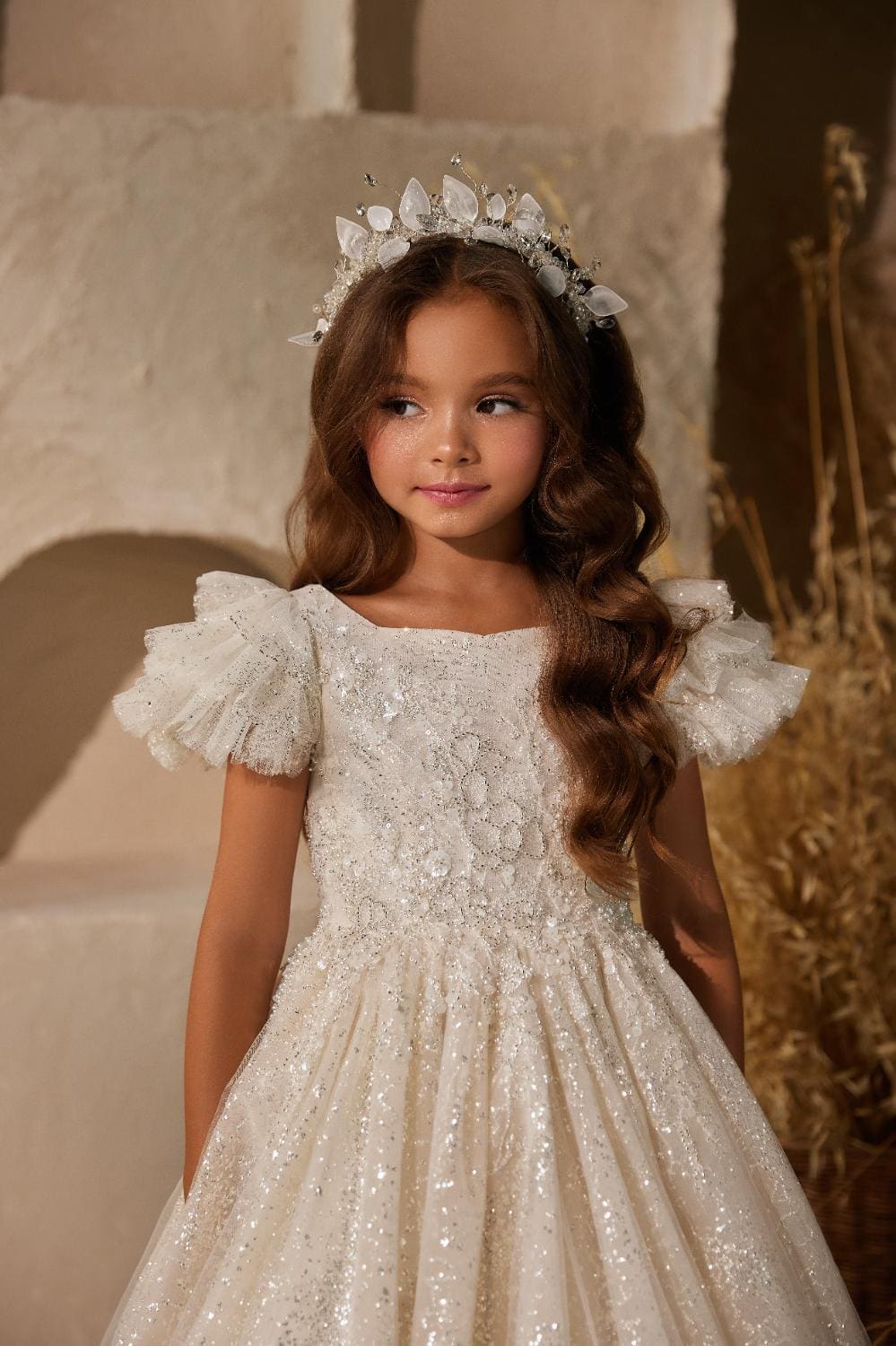 Ivory Petal Princess Hair Accessory