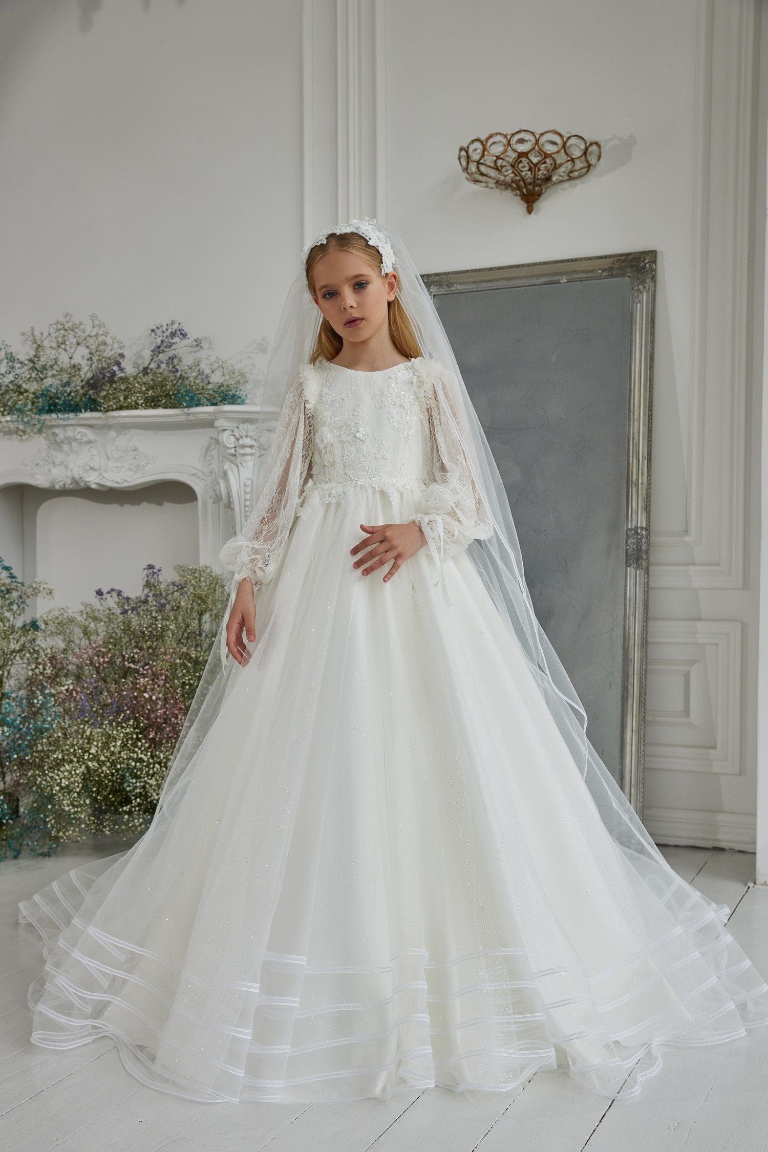 Girls Designer Dresses For First Holy Communion at Quinn Harper Children's Occasion Wear in London UK