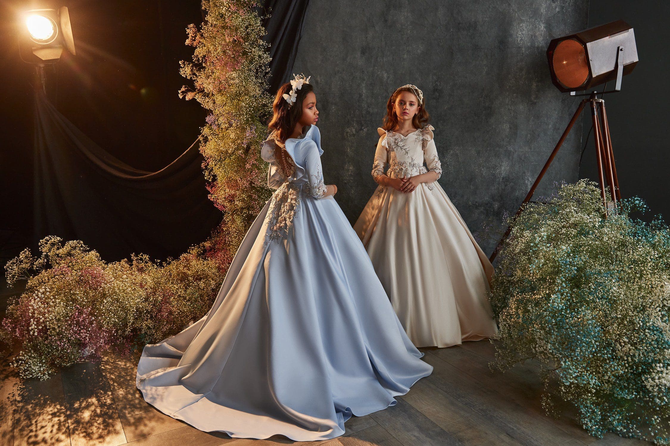 Haute Couture Girls 3 colour Dresses at Quinn Harper Children's Occasion Wear in London