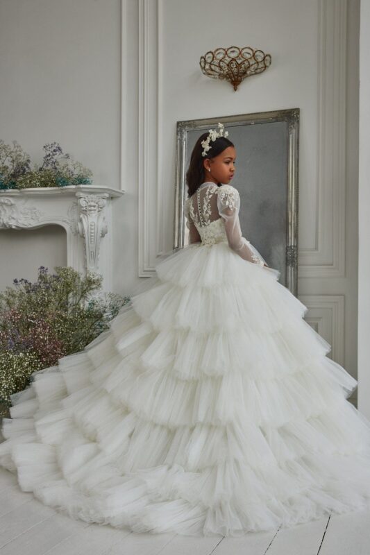 Haute Couture Girls Ivory Communion Dresses
