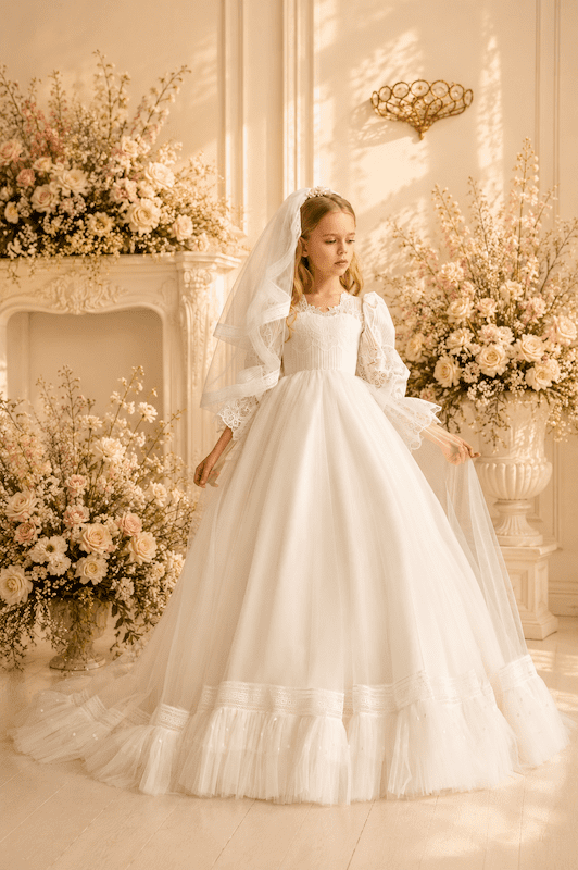 Girls Party Dresses, Girls Holy Communion Dresses and Flower Girl Dresses at Quinn Harper London.14